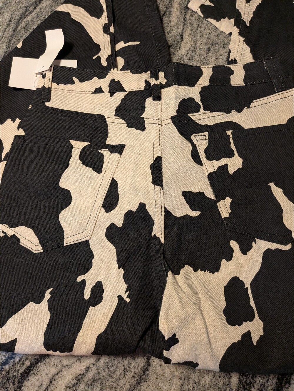 Piral NWT Holy Cow These Are The Cutest Pants Ever! Cow Pattern Straight Fit - Picture 2 of 9